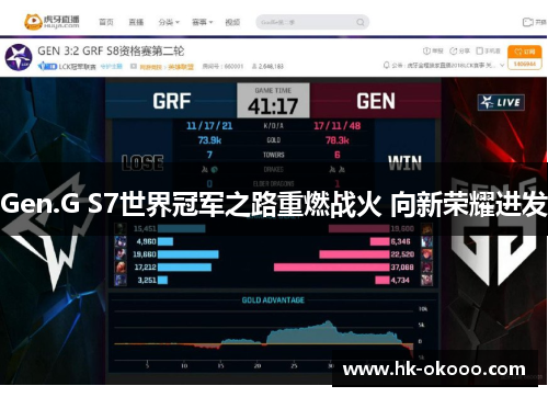 Gen.G S7世界冠军之路重燃战火 向新荣耀进发